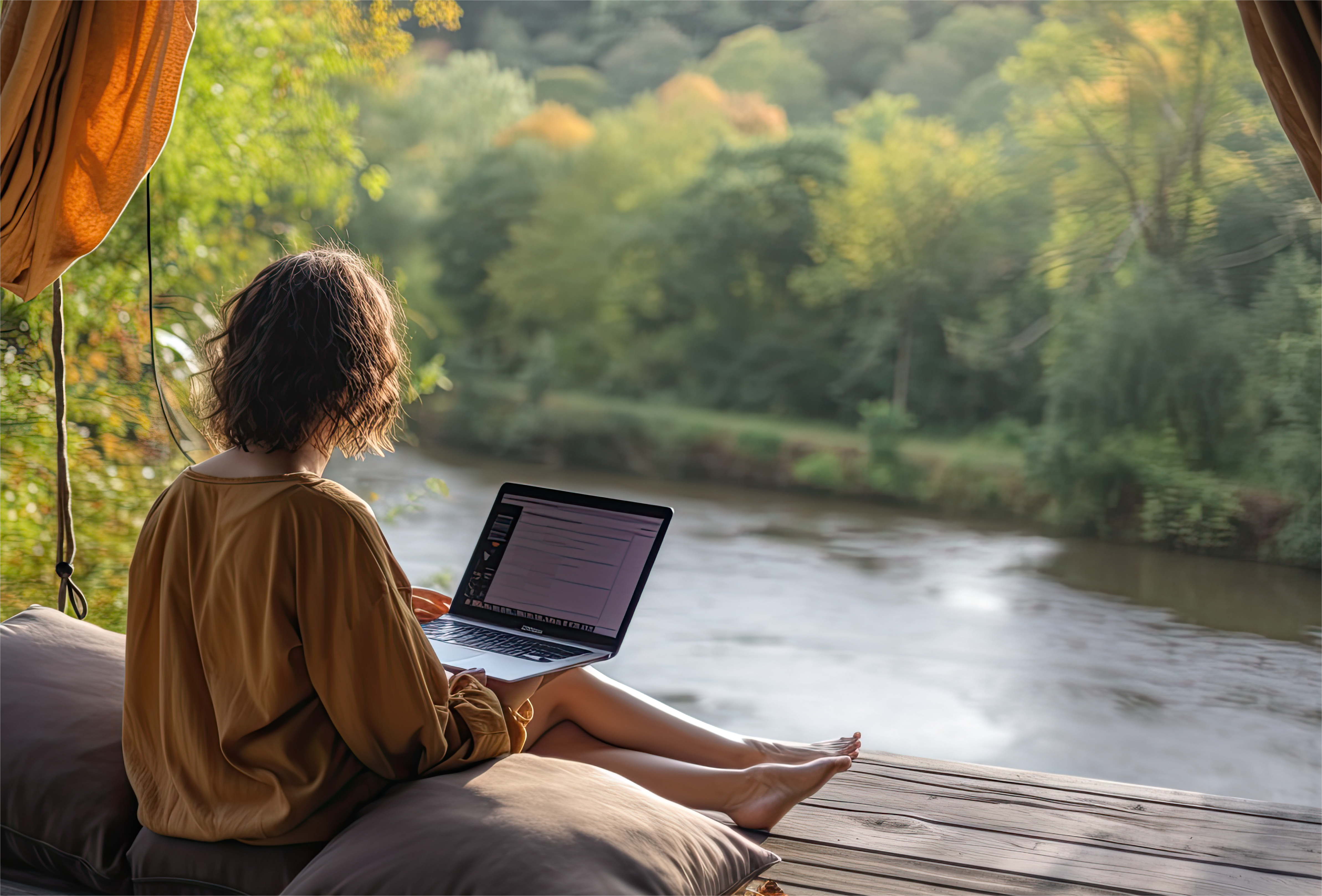 日常と異なる環境でのテレワーク